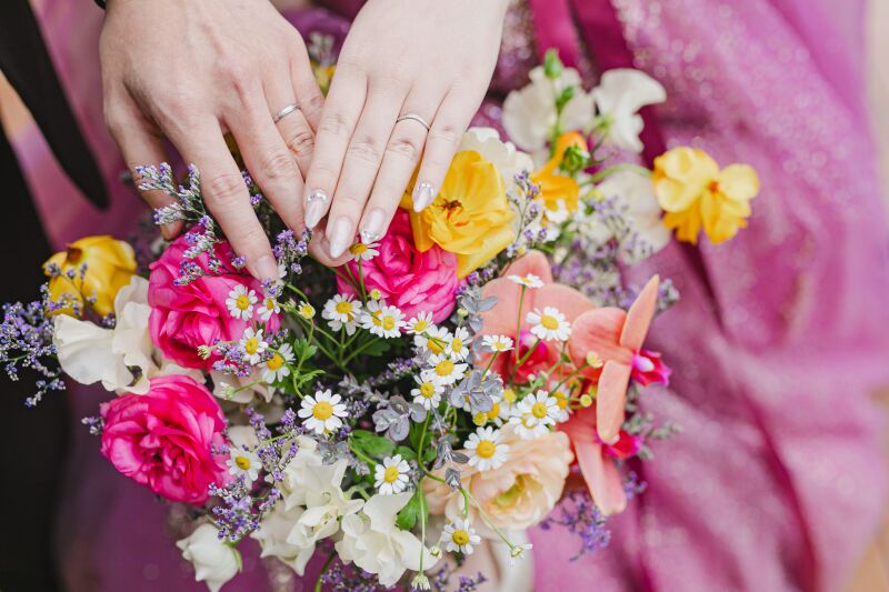華やかで美しいブーケも