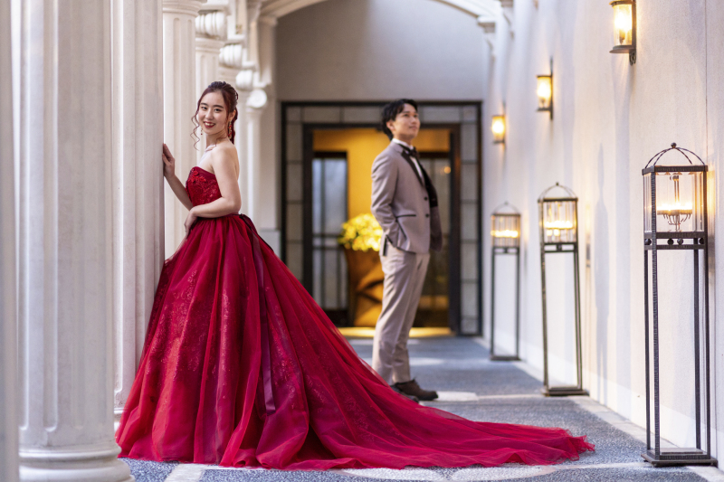 欧風建築が印象的な絵になるフォト