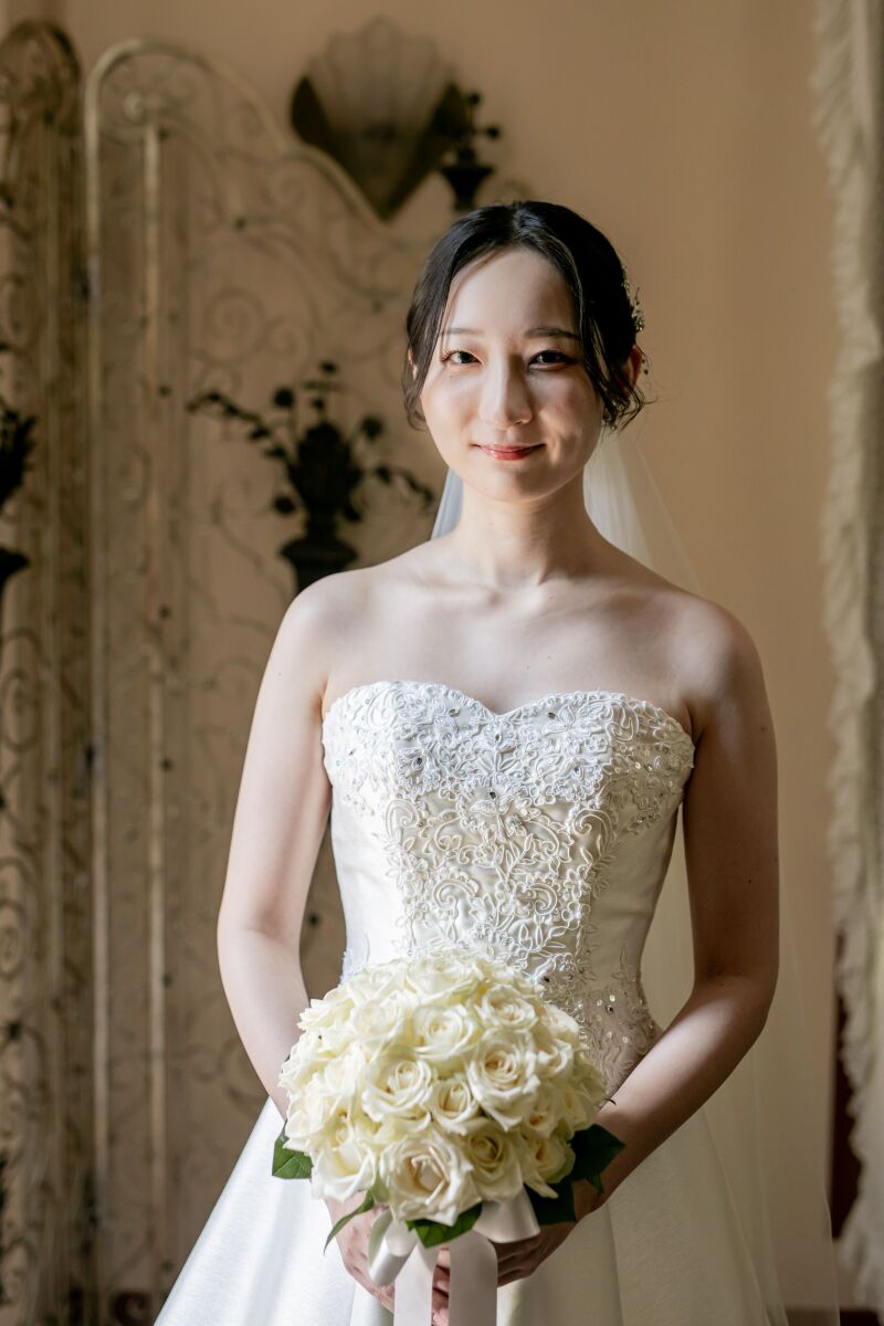 お仕度中の新婦様