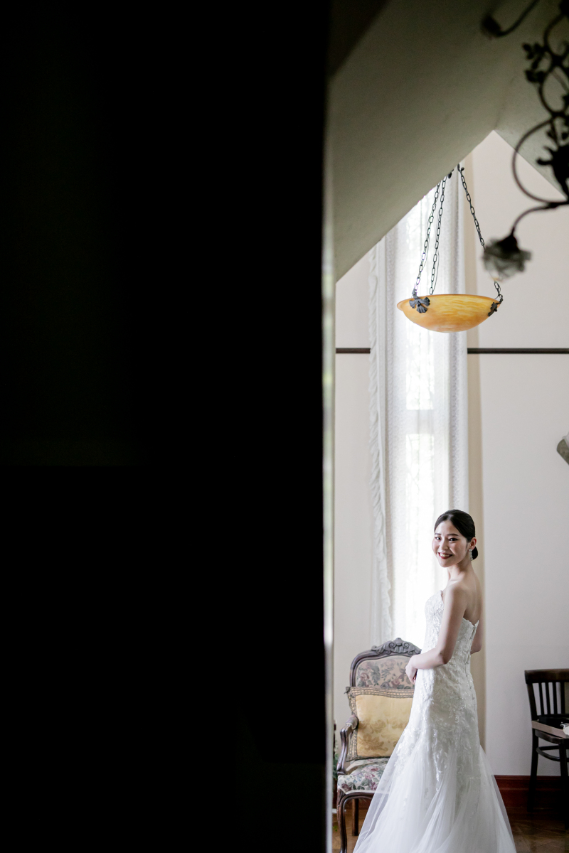 新婦様のお支度部屋で