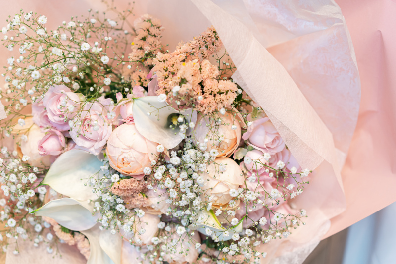 パステルカラーブーケ