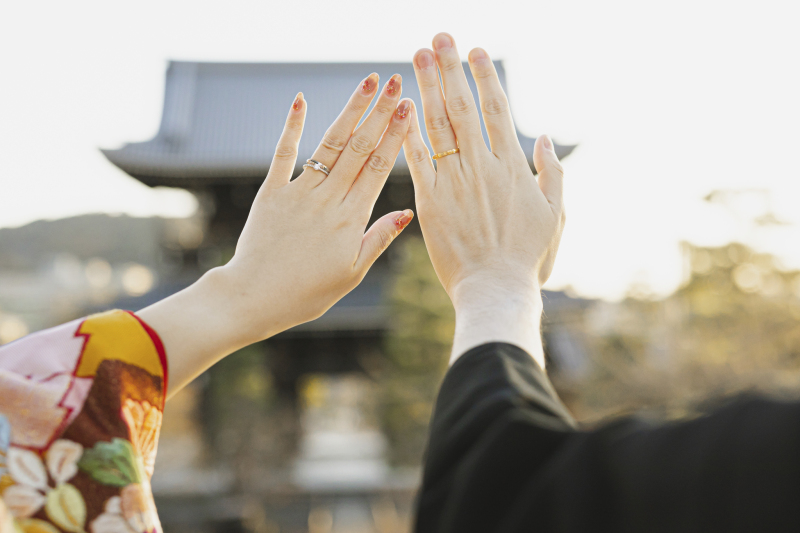 指輪と金戒光明寺