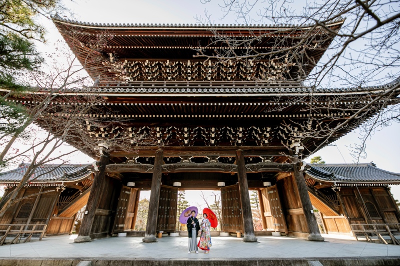 和装でお写真撮影スタート！