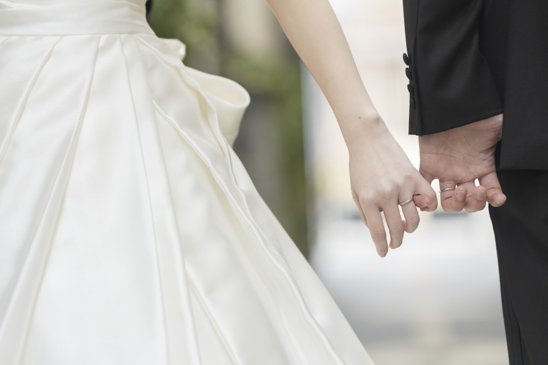 手つなぎショット