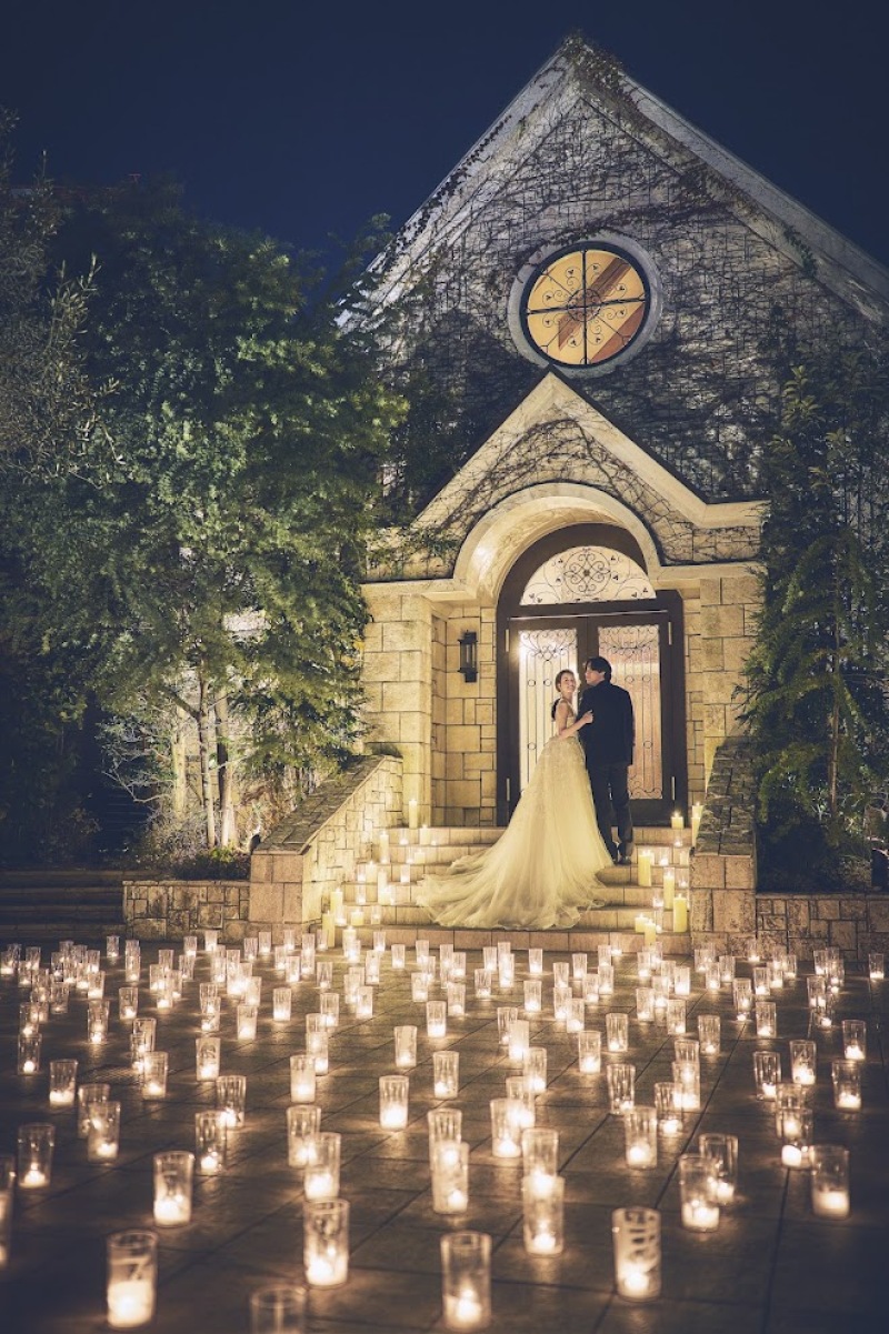 TAKAMI BRIDAL 京都_夜景で撮影できる