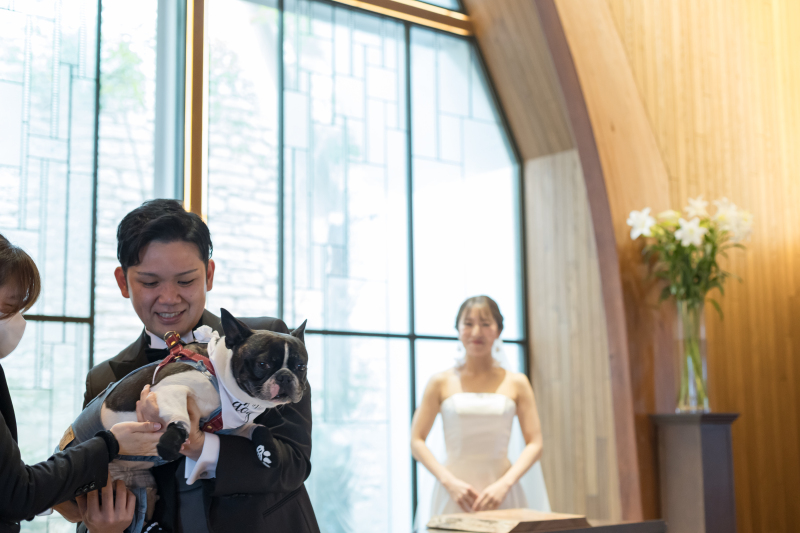 PHOTO WHITE KYOTO_ペットと一緒に撮影できる