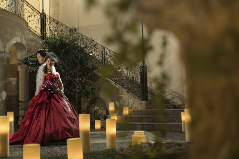 TAKAMI BRIDAL 京都_夜景で撮影できる