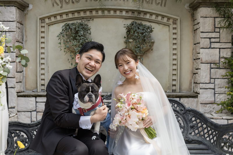 PHOTO WHITE KYOTO_ペットと一緒に撮影できる