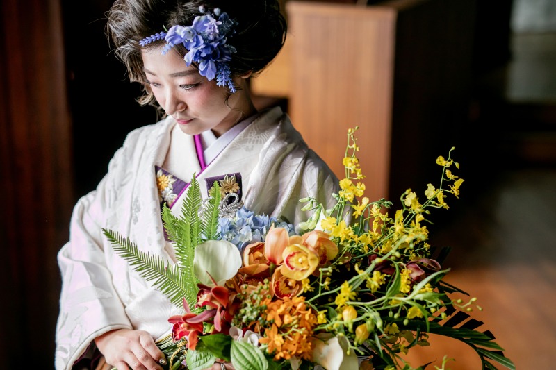 お洒落なブーケで彩をプラス!
