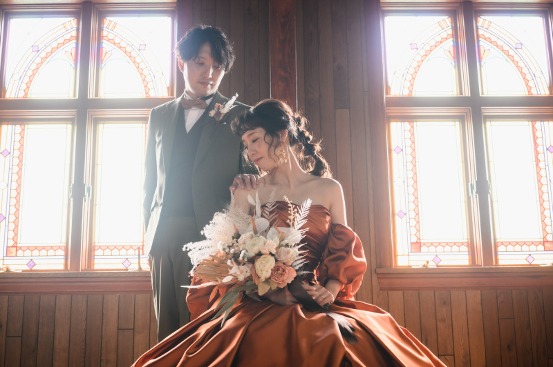 【洋装2着ロケーション】〈京都ノーザンチャーチ北山教会〉フォトプラン *選べるドレス2点*