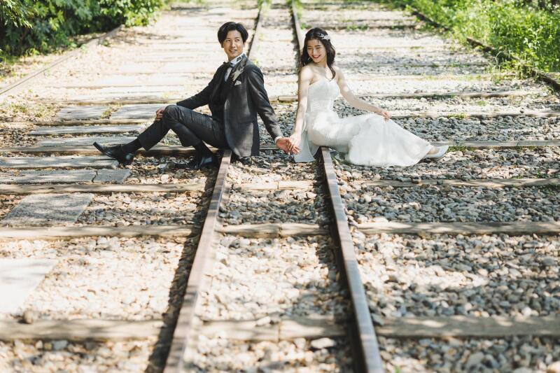 【レトロな線路が織りなす撮影の聖地】ドレス×蹴上インクライン 165,000円~