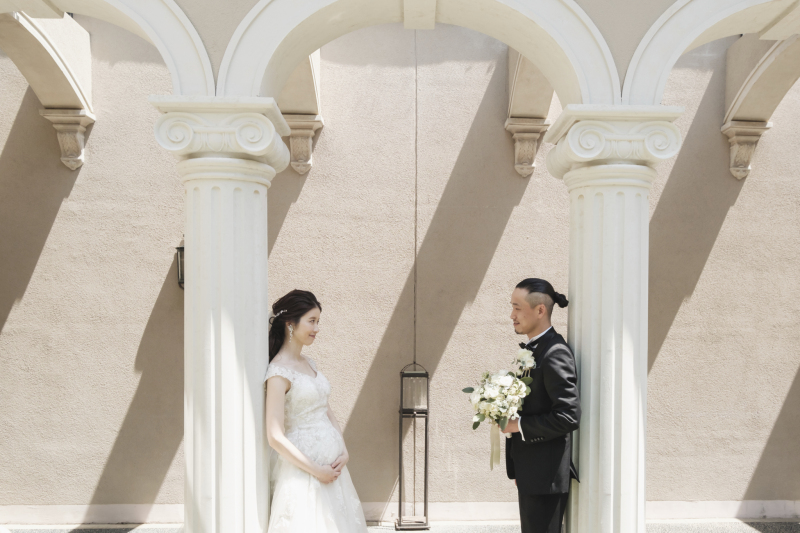 【マタニティフォト】〈本格教会〉フォトウェディングプラン *新しいご家族との素敵な記念に*