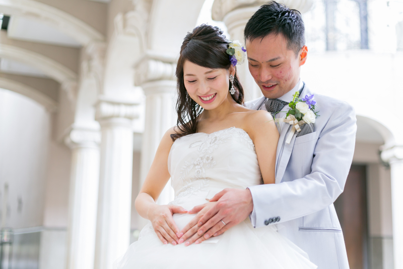 【マタニティフォト】〈本格教会〉フォトウェディングプラン *新しいご家族との素敵な記念に*