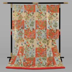 本唐織　鬘帯露芝春秋錦文