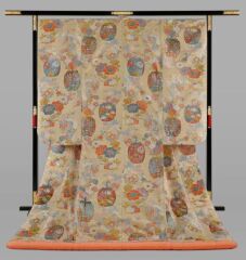 本唐織 能衣草木花丸茶袋文