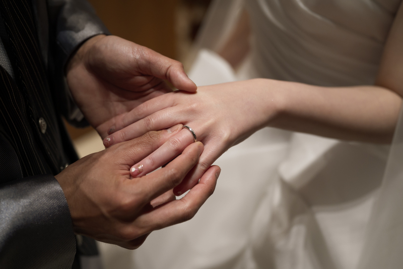 指輪を使って大切な1枚を*.・