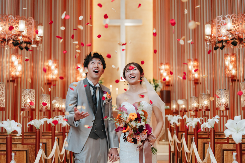 華やかなフラワーシャワー体験