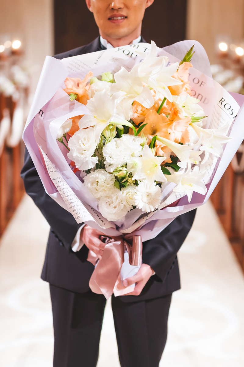 サプライズ花束