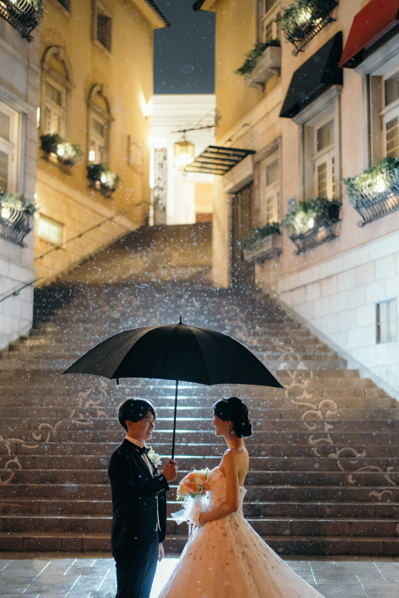 雨の日でも幻想的に