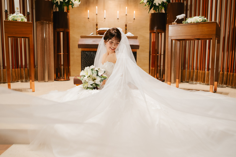 ドレスが素敵に映える