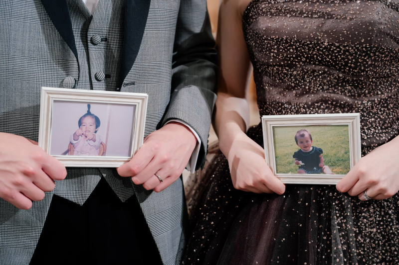 小さい頃の写真を持ち寄って