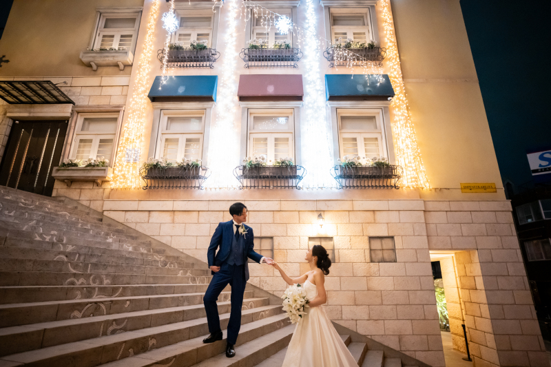 イルミネーションとともに