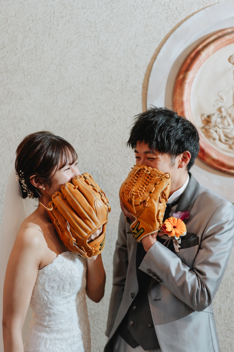 撮影時はふたりの大切なものを持ち寄って♪