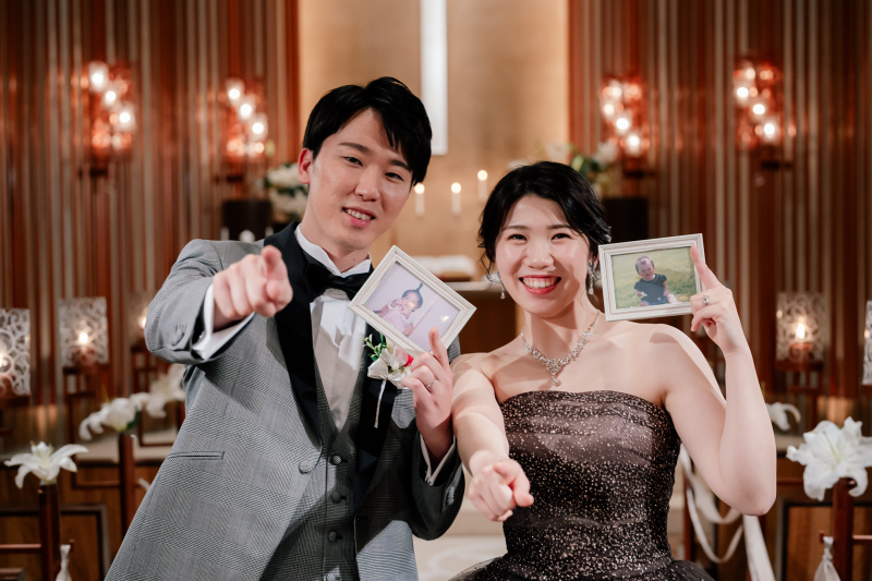 小さいころと同じポーズで!