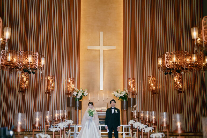 本物のチャペルで撮影