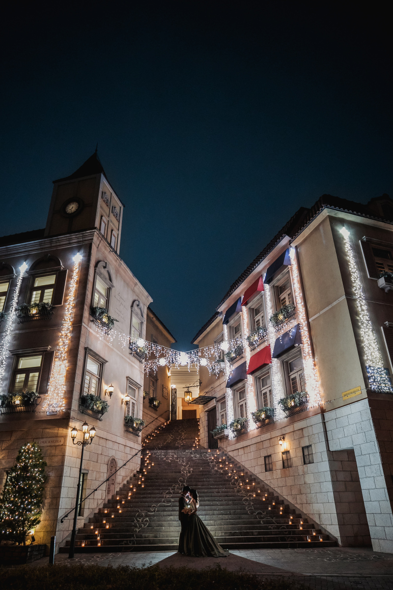 ナイトフォトでシルエット撮影