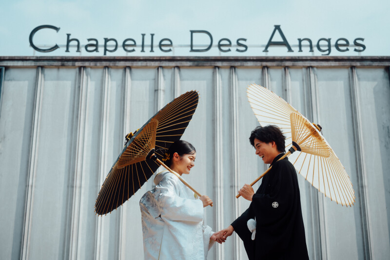 ル・アンジェ教会で館内和装も