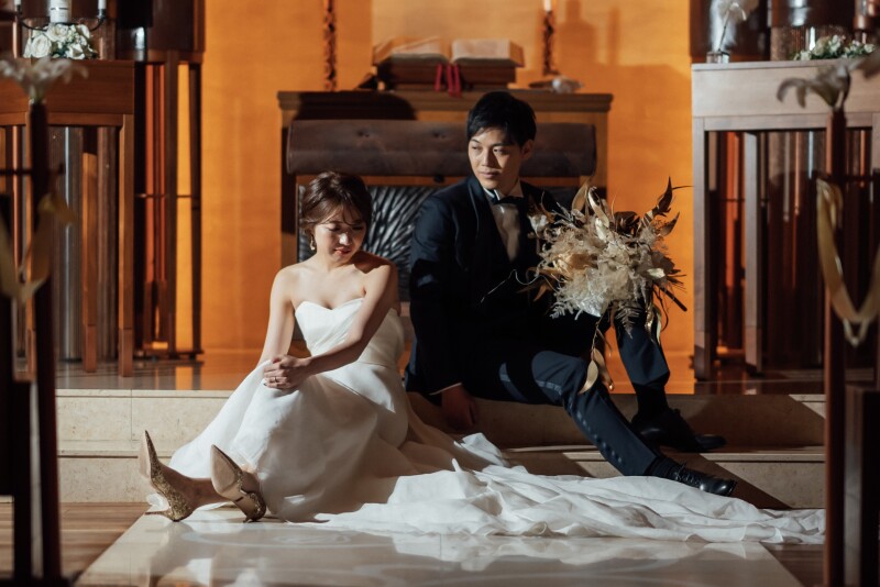 ドレスが映えるチャペル