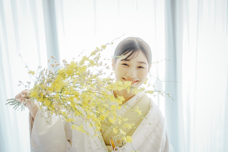 生花のブーケやヘアオーナメンもオーダーいただけます