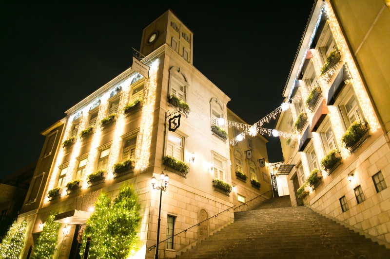 覚王山ル・アンジェ教会_夜景で撮影できる
