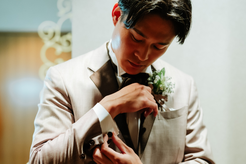 【26年9月迄】★新郎ヘアセット付 8,9月撮影 洋装2着フォトプラン