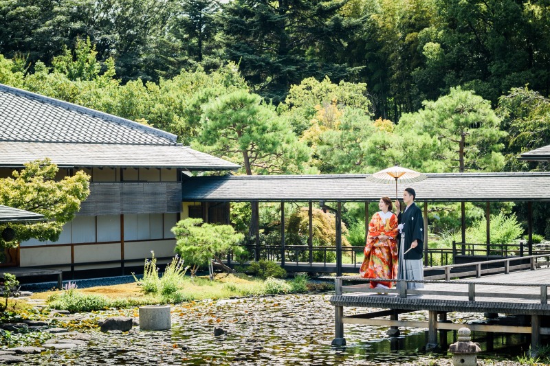 【白鳥庭園】和装ロケーションフォトプラン