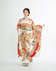 白束ね熨斗に花古典模様