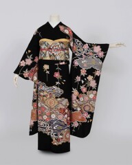 黒波に雲取天井絵