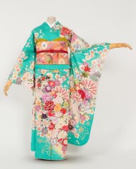 水色大輪彩花に流水