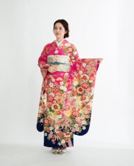 ピンクまりに百花松竹梅