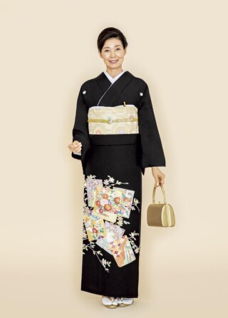 色紙に吉祥花尽くし