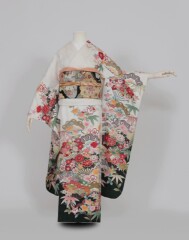 白花扇に松竹梅