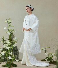 手刺繍　瑞花扇