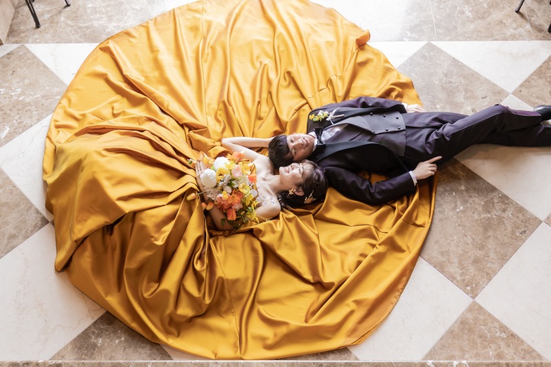 お二人らしいショットで♬