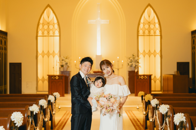 おふたりのお子様と一緒に撮影!