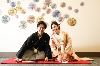 桜シーズンの和装館内撮影