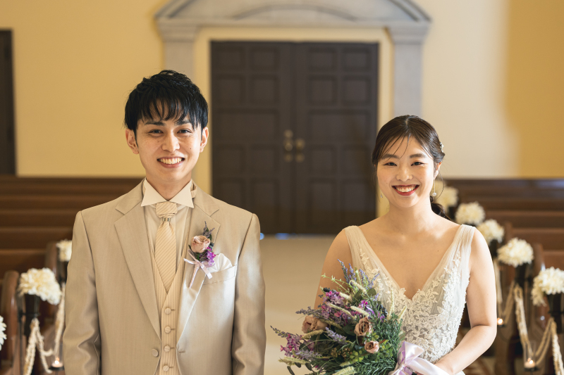 チャペルでのファーストミート後のお写真