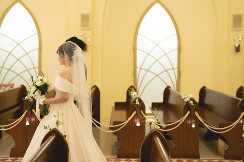 おふたりで歩くバージンロード