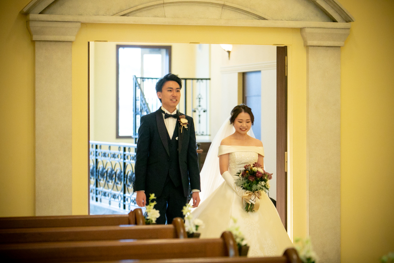 おふたりのご入場