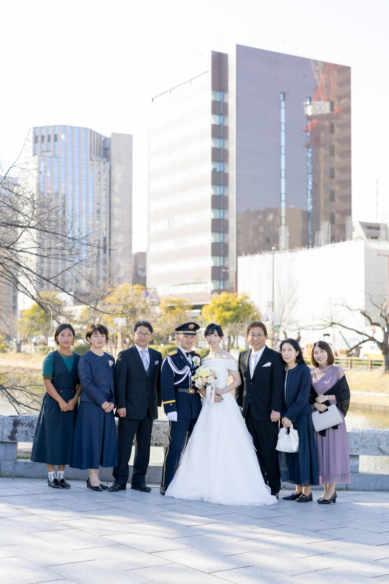 舞鶴公園にてご家族と